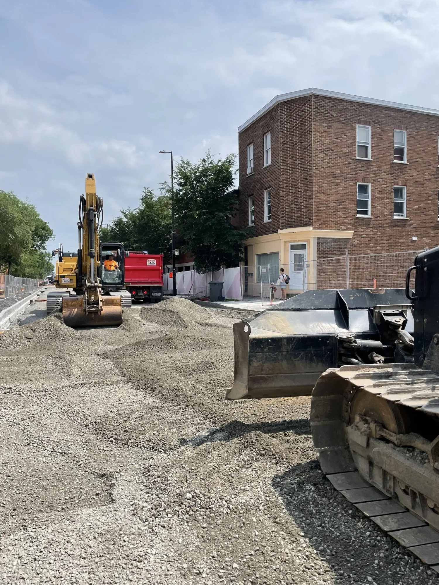 Tranchée drainage infrastructure civile