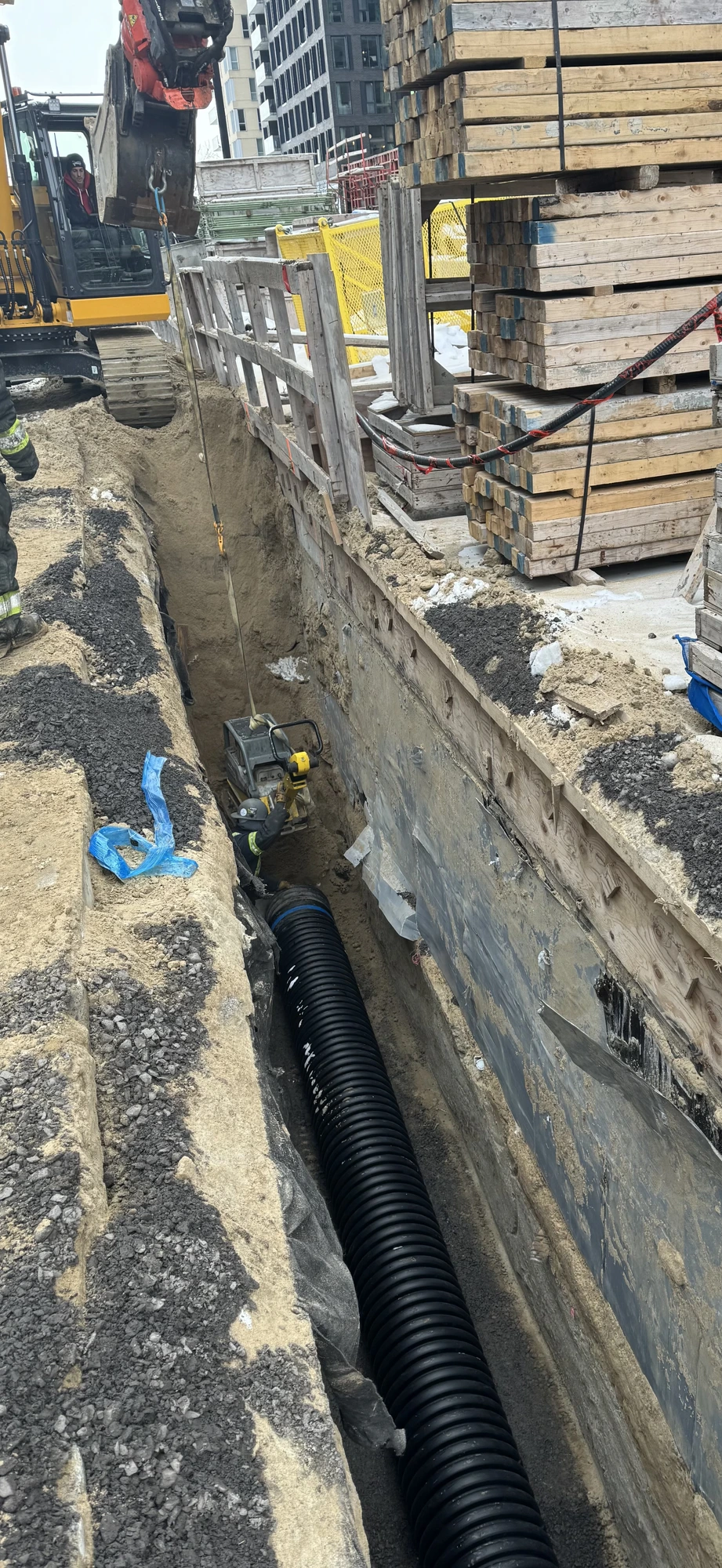 Excavation civile machinerie lourde